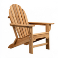 Fauteuil de jardin Adirondack 85 x 95 x 100 cm en bois marron style relaxant