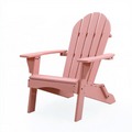 Fauteuil de jardin Adirondack 80 x 88 x 96 cm en bois rose pliant